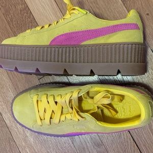 PUMA Women's Cleated Creeper Suede Lemon Yellow